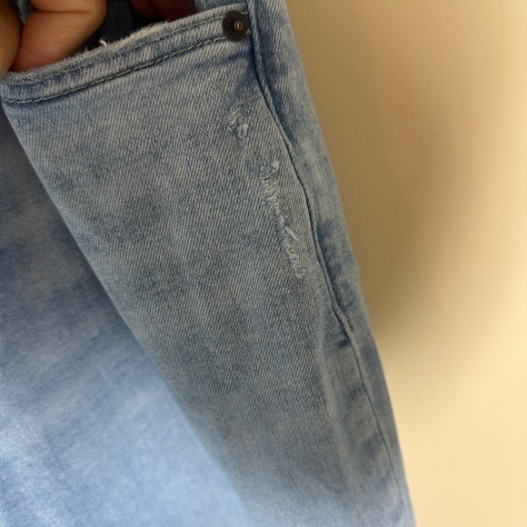 Abercrombie Fitch flare ultra High Rise Curve Love light wash Denim jeans 8 29 - Picture 9 of 9